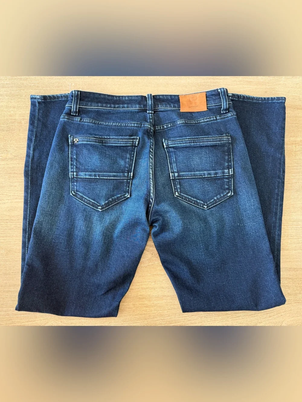 Men’s Comfort Slim Fit Jeans in Dark Blue Denim